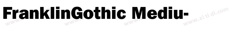 FranklinGothic Mediu字体转换